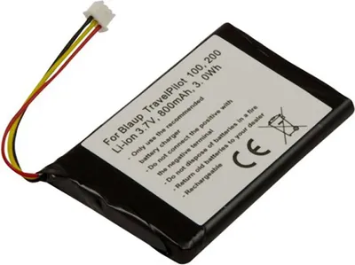 Image de Avizar, Blaupunkt TravelPilot 100 Batterie GPS 3,7 V 800 mAh Li-Ion, noir