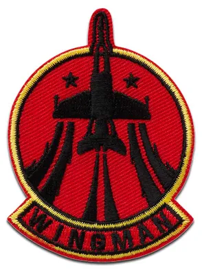 Obrázek produktu pro Mono-Quick Top Gun Maverick Wingman - nášivka, nažehlovací nášivka, nášivka, nášivky, k nažehlení, velikost: 7 x 5,1 cm