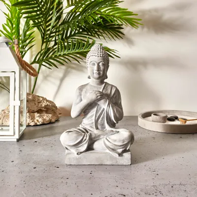 Produktbild von Sitzender Buddha aus Zement 27 cm