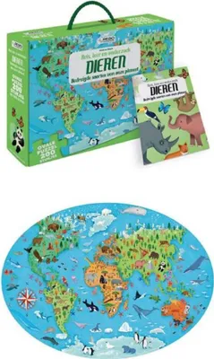 Obrázok produktu pre Rebo Animals - Puzzle 200 dielikov a kniha