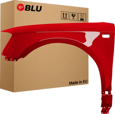 Image de BLU Aile Compatible avec Audi A3 8P II-generation LY3J Gauche Rot BrillantRot | 2003-2008 | Avant | Peint| Prêt à Monter | Acier