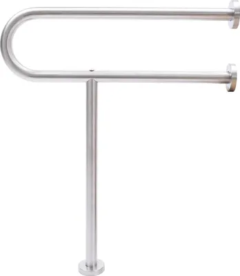 Image de Barre d'appui pour salle de bain - Barre d'appui/support pour toilettes - Acier inoxydable - Aide à la sécurité pour la douche et les toilettes - Pour les personnes âgées et les personnes handicapées
