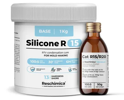 Imagen del producto de Silicona líquida de dos componentes para moldes
