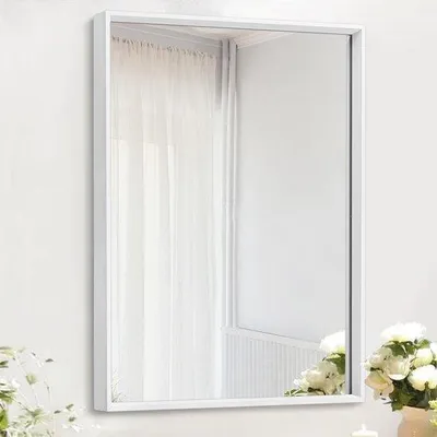 Immagine prodotto di Specchio con cornice rettangolare in metallo per bagno e camera da letto