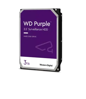 Produktbild von WD Purple     8.9cm (3.5")  3TB SATA3 5400  256MB WD33PURZ intern