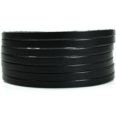 Produktbild von CJBB0759 Herren Armband Leder schwarz 21,5 cm