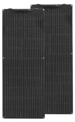 Productafbeelding van Zonnepaneelset, 160W vermogen, flexibel ontwerp, 2 x 80W zonnepanelen