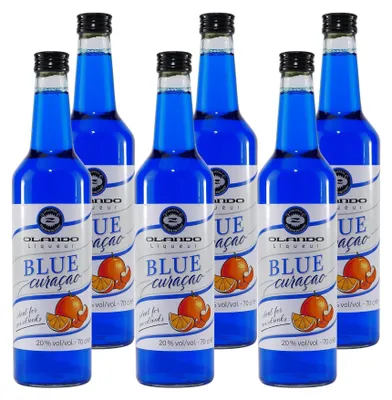 Produktbild von Olando Blue Curacao Likör (6 x 0,7L)