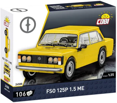 The image shows the packaging of a toy car model.