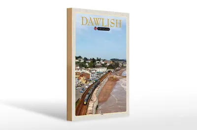 Produktbild von Holzschild Städte Dawlish United Kingdoom England 20x30cm