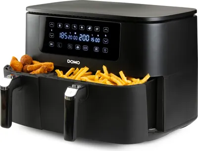 Immagine prodotto di Friggitrice ad aria calda doppia 3+6 l - digitale - DOMO DO546FR