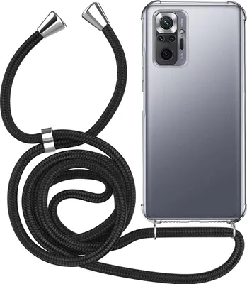 Produktbild von Handykette für Xiaomi Redmi Note 10 - Handyhülle mit Schnur Cover in Schwarz