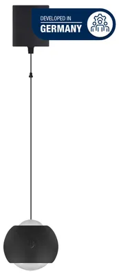 Produktbild von REV Akku Hängeleuchte - dimmbar, höhenverstellbar 20-155cm, schwarz