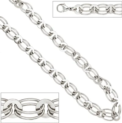 Produktbild von JOBO Halskette Kette 925 Sterling Silber rhodiniert 45 cm Karabiner