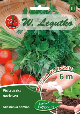 Zdjęcie produktu dla Nasiona Pietruszki naciowej na taśmie do uprawy