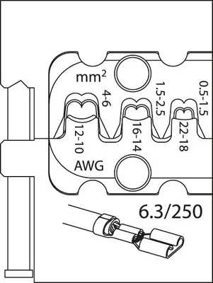 Produktbild von GEDORE 8140-11 Modul-Einsatz für Flachsteckhülsen 6,3, 1830651