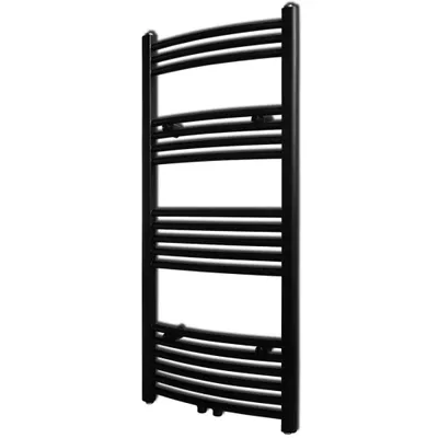 Zdjęcie produktu dla Grzejnik łazienkowy, wygięty, 500 x 1160 mm, czarny