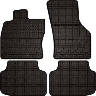 Immagine prodotto di Tappetini auto in gomma adatto per Skoda Octavia III (2012-2020, liftback, berlina, variant, station wagon) neri, set 4 pz, con fissaggi