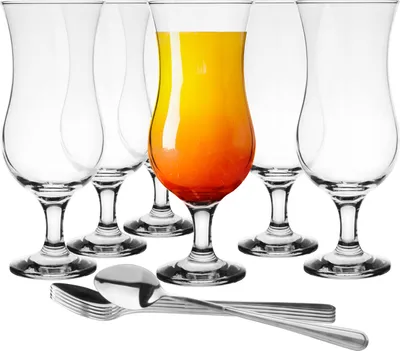 Produktbild von Glasmark KROSNO, 420ml, Set von 6, Glas für alkoholische Cocktails, Longdrinkgläser, Cocktailgläser, Trinkgläser, Partygläser, Perfekt für Zuhause