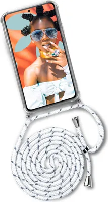 Produktbild von TWIST-Case + TWIST-Cord für Samsung Galaxy S21 Ultra, Farbe:Happy Coco (Silber)