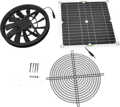 Immagine prodotto di Ventilatore solare impermeabile da 100 W, 254 cm, per serra