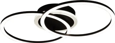 Produktbild von Reality LED Deckenleuchte VENIDA schwarz matt, Acryl weiß