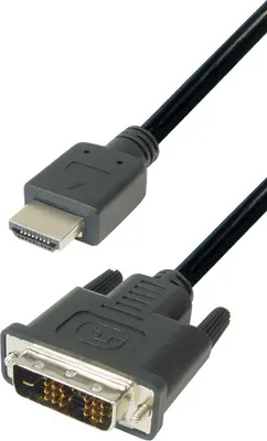 Obrázok produktu pre Vysoko kvalitný adaptér HDMI a DVI HDMI konektor 19-pinový na DVI konektor 24+1-pinový 3,0 m