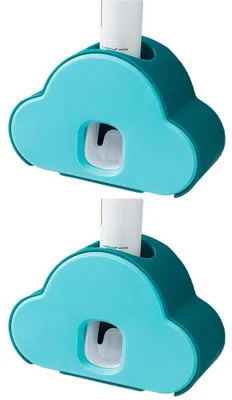Produktbild von Automatischer Zahnpasta-Squeezer 2-in-1-Zahnbürstenhalter, Wandmontierter Zahnpastaspender für Kinder und Familienbadezimmer