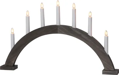 Produktbild von Star Trading 230-37, Leichte Dekorationsfigur, Braun, IP20, Weiß, 7 Glühbirne(n), E10
