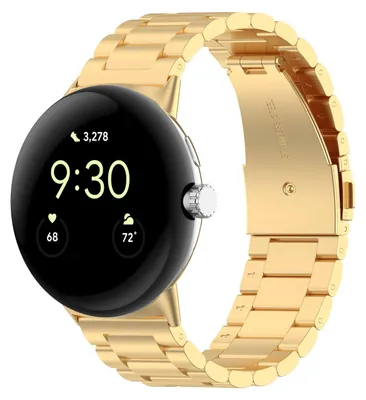 Immagine prodotto di Cinturino per smartwatch in acciaio inossidabile per Google Pixel Watch 4 / 3 / 2 / 1 da 45 mm, color oro
