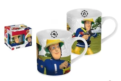 Obrázok produktu pre Porcelánový hrnček Fireman Sam v darčekovej krabičke