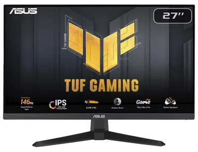 Produktbild von ASUS TUF Gaming VG279QE5A, 68,6 cm (27"), 1920 x 1080 Pixel, Full HD, LCD, 1 ms, Schwarz