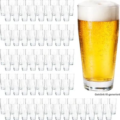 Produktbild von 96er Set Willibecher 0,2 L geeicht Bierglas Trinkglas Cocktails Drinks