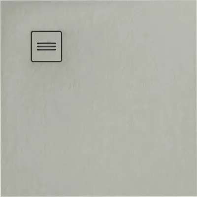 Produktbild von Sellon24® Duschwanne Superflache Acrylwanne Ablaufgarnitur Abdeckplatte Duschtasse Rutschfest Grau 100x100x3,5 cm