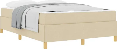 Obrázok produktu pre Rám postele s matracmi Krémová 160 x 200 cm látka