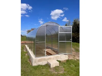 Image de Jardin Dream Serre en polycarbonate "MINI" 2x6m en acier, avec polycarbonate 6mm
