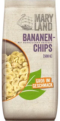 Zdjęcie produktu dla Maryland Chipsy bananowe prażone i słodzone opakowanie zbiorcze 500g