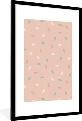 Produktbild von MuchoWow® Gerahmtes Poster Sommer - Blau - Weiß 60x90 cm - Poster mit Schwarzem Bilderrahmen Wandposter Rahmen Foto Bilder - Dekoration - Wandposter Wohnzimmer - Hochwertig