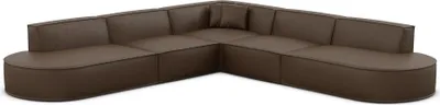 Produktbild von Kunstleder Ecksofa Brevia Dunkelbraun