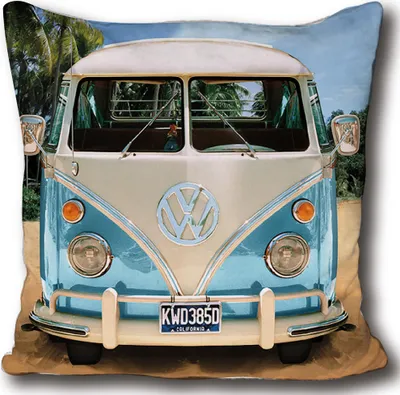 Image de VW Volkswagen Bulli T1 40 x 40 cm Coussin assorti à la literie 084