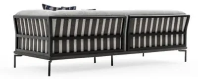 Produktbild von Exklusiver Grauer 3-Sitzer Wohnzimmer Polster Sitzmöbel Designer Möbel