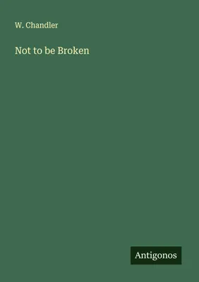 Produktbild von Not to be Broken