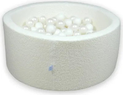 Obrázok produktu pre Suchý bazén 90x40 Boucle White 300 guličiek: biela, perleťová