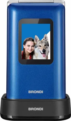 Produktbild von Brondi Amico Prezioso, Klappgehäuse, Dual-SIM, 7,11 cm (2.8"), 1,3 MP, 800 mAh, Blau