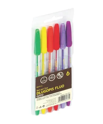 Zdjęcie produktu dla Długopis fluo, 6 kolorów
