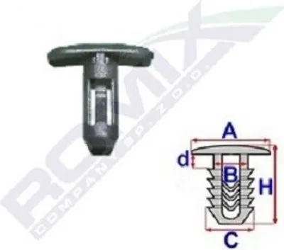 Zdjęcie produktu dla Listwa zaciskowa / ochronna ROMIX C60311 do RENAULT MEGANE III Grandtour (KZ0/1)