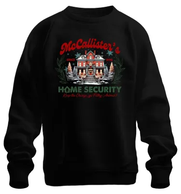 Obrázok produktu pre McCallister's Home Security Kevin Home Alone - Christmas Xmas Uni vianočný sveter, čierny, XL