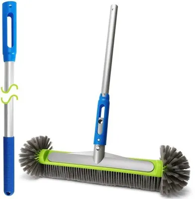 Productafbeelding van Zwembadborstel, 44 cm, met handvat, 160 cm, set met zwembadborstels