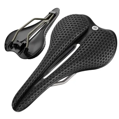 Produktbild von ROCKBROS Fahrradsattel 3D-Druck, atmungsaktiver Fahrradsitz mit CrMo-Streben für Rennrad Gravel MTB Trekking E-Bike Schwarz