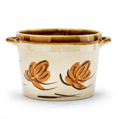 Produktbild von GÄRTOPF Steinzeug Sauerkrauttopf Gurkentopf Rumtopf Tontopf 1,5 L creme